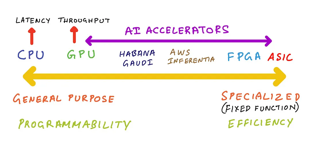 Spectrum of AI Accelerators